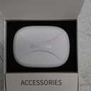 Jesebang Wireless Earbuds, Bluetooth 5.3 Headphones, 2024 Wireless Earphones HiFi Stereo Sound with ENC Mic, Sport Headsets in Ear EarHooks for Running, 40H Dual LED Display, White