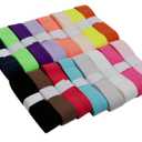 20mm Fold Over Elastic 32 Yards 3/4 inch Wide Colored Stretch Elastic Ribbons for Sewing Waistband-Headbands Baby Girl Head Bow-DIY Crafts & Projects Supplies