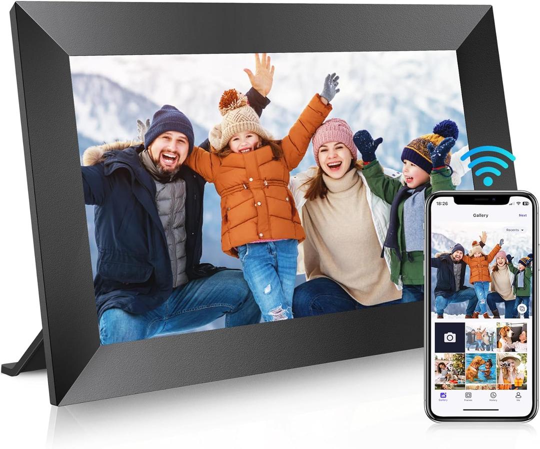 Uhale 10.1" Digital Picture Frame with 32GB Storage Support SD Card, Electronic Photo Frames with 1280x800 HD IPS Touch Screen, Instantly and Securely Share Memories, Send Wishes from Anywhere