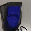 Gintenco Swim Fins, Kids Swim Training Fins for Lap Swimming, Travel Size Flippers with Mesh Bag, Silicone Swimming Fins for Kids Teens Adults Women Men (XS (30 , 32), NavyblueGray)