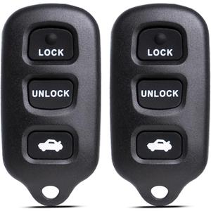 SUPALAND Key Fob Keyless Entry Fits for Toyota Camry 2002-2006 / Matrix Pontiac Vibe 2003-2008 / Sienna 1999-2003 /Solara 02-03 Remote Control Replacement GQ43VT14T 89742-AA030 4 Buttons