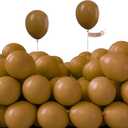 PartyWoo Brown Balloons 50pcs 5 Inch Small Mini Boho Neutral Coffee Tan Fall Latex Balloons for Wedding Baby Shower Gender Reveal Graduation Safari Woodland Birthday Fall Party Decorations Brown-F09