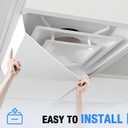 2 Pack Air Diverter (Triangle) for 2'x2' Ceiling Air Diffuser, Redirect Airflow from Vents, White
