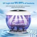 Upgraded Ultrasonic Retainer Cleaner Machine, 48kHz Ultrasonic Dentures Cleaner for Mouth Guards, Braces, Aligner, Toothbrush & Jewelry, 200ML Capacity, White