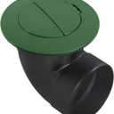 Pop-Up Drainage Emitter with Elbow for NDS 4-Inch Sewer and Drain Fittings Works with Drainage Systems Including Catch Basins and Channel Drains, (Green)