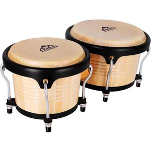 EASTROCK Bongo Drums 7 and 9 Set for Adults Beginners Professionals Tunable Wood and Metal Drum Percussion Instruments with Tuning Wrench(7+9 Bongos)
