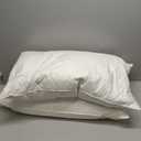 puredown Goose Feathers and Down White Pillows with 100% Soft Cotton Cover, Bed Sleeping Hotel Collection Pillows Set of 2 King Size