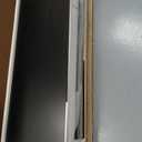 67" H Tall Bathroom Cabinet, Narrow Storage Cabinet with 2 Barn Doors and 1 Drawer, Freestanding Floor Cabinets with 6 Shelves for Bathroom, Living Room, Kitchen, Black