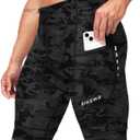Bikewa Padded Bike Shorts for Men 4D Cycling Road Riding Biking Padding Bicycle Shorts with Phone Pockets (XX-Large, Camo Black)
