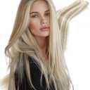 30 Inch Sew in Hair Extensions Bundles Synthetic Weft 200g Thick Blonde mix Brown Long Straight Hair Weave