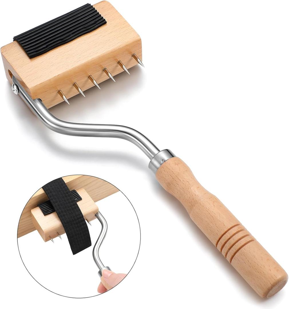 Cinnvoice Gooseneck Webbing Stretcher Upholstery Tool Gooseneck Webbing Stretcher Stretching Tool Handy to Catch The Close to Frame with Plenty of Leverage