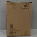 CYRRET 3 Inch Elevated Toilet Seat Riser, Raised Toilet Seat Enlongated Bowl (18.5") for Elderly and Seniors, Durable Plastic, Slow Close, Safety Bathroom Assist Device, Easy Installation, White