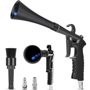 Car Cleaning Detailing Interior Dryer Air Blow, High Pressure Blower, Car Detailing Kit Interior Cleaner, Car Detailing Tools for Car Quickly Blasts Dirt and Dust Works with Air