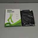 Thigh High Compression Stockings for Women and Men, 20-30 mmHg Medical Compression Socks, Closed Toe, Dot Top, Graduated Support Hoses for Leg Fatigue, Varicose Veins, Swelling (Large, Black)