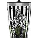 Tervis Beetlejuice Triple Walled Insulated Tumbler Travel Cup Keeps Drinks Cold & Hot, 30oz with Straw Lid, Stainless Steel