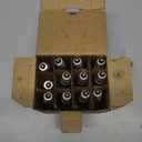 SUNSGNE Christmas Flicker Flame Light Bulbs, Crystal Clear Flame Tip Candelabra Bulbs, C18 Flickering Replacement Bulbs Dances with Orange Flame, 1 Watt, 120 Volt, E12 Candelabra Base, 12 Pack