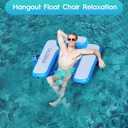 CALOBANA Inflatable Floating Chair with Cup Holder for Adults Pool Lake, 50"L x 45"W