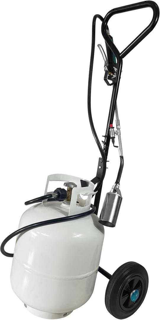 GasBRUH Portable Propane Tank Dolly with Wheels, Propane Tank Cart for Weed Torch, Fire Pit, Heater,BBQ, Cart for 20lb, Gas Trolley for Weed Burner (Torch and Cylinder Not Included)
