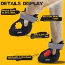 EVA Dog Shoes- Non-Slip Waterproof Dog Booties for Hot Pavement, Easy ON & Off, Reflective Adjustable Pet Boots & Paw Protectors, Rugged Sole for Small Medium Large Dog Outdoor Walking (Black, XL)