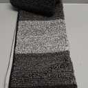 Kitinjoy Indoor Outdoor Door Mat, 30x17 Non-Slip Absorbent Dirt Trapper, Low-Profile Washable Inside Entrance Front Floor Mat, Sturdy Soft Entry Doormats for Entryway, Black