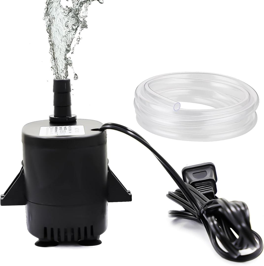 18W 270Gph Small Transfer Pump Submersible Water Pump For Fish Tanks, Ponds, Aquariums, Hydroponic 110-120V/60Hz Ideal For Pool Cover, Sump, Fountain, Aquarium Air, Water Transfer Pumps