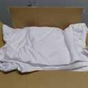 Fokitut 6 Pack Round Tablecloth, 90 Inch, Stain Resistant and Wrinkle Polyester Table Cloth, Fabric Table Cover for Kitchen Dining, Wedding, Party, Holiday Dinner-White