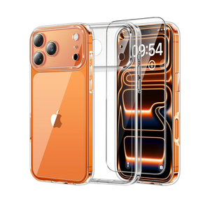 TAURI for iPhone 17 Pro Case, Full Camera Protection with Screen Protector, Anti-Yellowing Military-Grade Protection Shockproof Slim Phone Case for iPhone 17 Pro, Clear