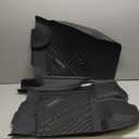 LASFIT Front Floor Mats for Ford F-150 2015-2026 | F150 Lightning 2022-2025 SuperCrew & Super Cab Carpet Floor All Weather Car Liners TPE Truck Mats-First Row Only, 2pcs Black