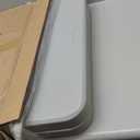 Office Star Resin Multipurpose Rectangle Table, 4-Feet Long, Height Adjustable, Center Folding Table, Light Gray