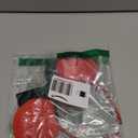 Trnerm Red & Velvet Green Fuzzy Mouse Ears Headband for Women, Cute Beads Headband with Bows, Christmas Hair Accessoires