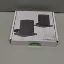 5.3" x 5.9" Adjustable Speaker Wall Mounts Up to 7 lbs for Samsung, Roku, Sony, JBL, Vizio, LG and More Rear Speakers Save Space, Wooden Speaker Mounts Easy to Install for Home Theater Surround Sound