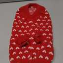 Heart Knit Pet Sweater, Warm Pullover Winter Clothes for Small and Medium Dogs Cats, Soft Puppy Outfit for Cold Weather, Christmas, Valentine's Day (Red, L (Fit 89 lbs, Chest 1314", Neck 1011"))