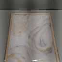 iHery Natural OAK Wood Abstract Coastal Oyster Framed Wall Art, 12x16 in Hamptons Style Beach House Decor Watercolor Canvas Wall Art, Abstract Bathroom Decor Set of 1 For Bedroom Living Room