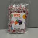 G2PLUS Valentines Gift Bags Organza 3x4in - 50Pcs Heart Organza Bags, Drawstring Sheer Mesh Jewelry Pouches Candy Bag for Wedding, Mother's Day, Party Favors (White Red)