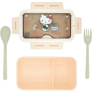 Kawaii Lunch Box, All-in-One Stackable Bento Lunch Box Container, 1100 ML Large Capacity for Adult, Work Lunch Portion Control Bento Boxes, Japanese Leakproof Lunch Container