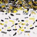2 x Graduation Confetti 2026 - Black Silver and Gold Congrats Grad Confetti Class of 2026 Party Table Centerpiece for Graduation Decorations 2026 (50g/1.7oz)
