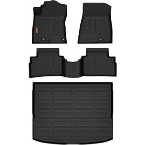 Binmotor-Floor Mats & Cargo Liner for Kia NIRO Plug-in Hybrid 2023-2026 (Only for PHEV), 2 Rows with Cargo Mat Set for Kia NIRO Plug-in Hybrid,TPE Liners Accessories Mats Trunk Mat