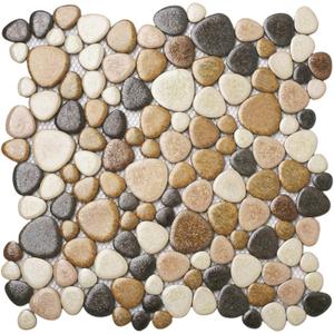 Yellowstone Matte Pebbles Mosaic Tile for Shower Floor Bathroom Floor Tiles Non Slip [5 Sheets]