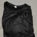 WDIRARA Men's Floral Lace Mesh Fleece Fuzzy T-Shirt Crewneck Raglan Long Sleeve Casual Tee Tops XXL