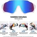 DUCO 4 Lenses Kids Sunglasses Polarized Youth Baseball Sun Glasses Sports Teens Cycling Shades Boys Girls DK280
