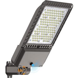 AIKVSXER 340W LED Parking Lot Light 85000LM 6000K Daylight Dusk to Dawn Photocell Commercial Outdoor Lighting, IP65 Waterproof 11 Years Lifespan for Parking Street Yard Garage Warehouse 1 Pack