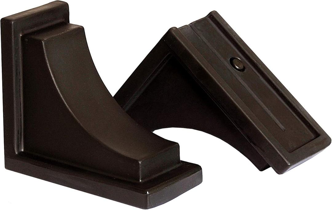 Mayne Nantucket Decorative Brackets (2-Pack) Compatible Nantucket Window Boxes Only  Classic Outdoor Accent for Window Box Support - Espresso