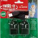 Kurt S. Adler USB 2 Pack Twirl-Its with DC Motor
