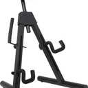 Fender Universal A-Frame Guitar Stand for Electric and Bass Guitars, Height Adjustable Padded Rest, Dual Adjustable Yokes