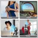 Stroller Fan Clip on for Baby, 30Hrs Removable Fan for Strollers and Car Seat, 3 Speeds Baby Stroller Fans, Rechargeable Portable Fans for Strollers with Flexible Tripod for Camping, Hiking and Beach