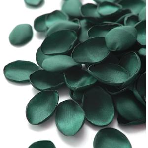 Ling's Moment Rose Petals, Silk Flower Petals for Wedding/Aisle/Flower Girl Baskets/Table Centerpiece Dcor,etc.Emerald Green Forest 200pcs