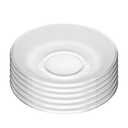 WHJY 6 pcs Clear Glass Plates, 4.5 inch Glass Plate Set, Small Dessert Plates Tea Plates Bulk