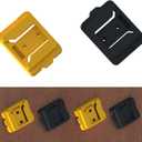 Battery Rack Compatible with DeWalt 20V Battery Holder, Battery Garage Tool, for Dewallt 20v Tools, Wall Displlackay Hook Holder (10PCS, Black)