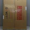 LOAAO 24X36 Inch Brushed Nickel Bathroom Mirror, Rounded Rectangle Silver Metal Frame Mirror, Brushed Nickel, Anti-Rust, Hangs Horizontally or Vertically