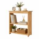 YCICI Rustic Bedside Table with Storage Shelf, Wood End Table for Bedroom & Living Room, Narrow Farmhouse Side Table, Modern Nightstand for Bedroom, Living Room and Office (Natural)